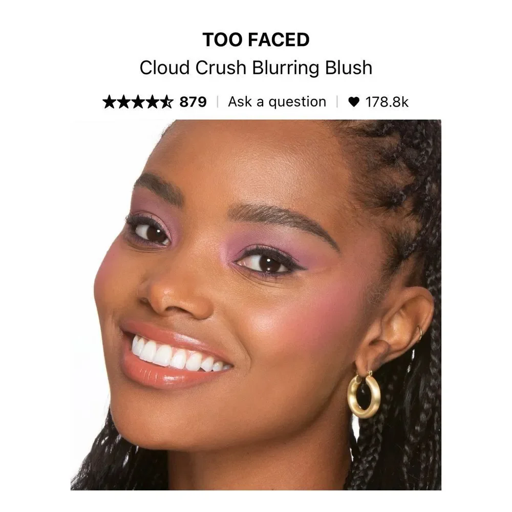 NWOB TOO FACED CLOUD CRUSH BLUSH -‎ SHADE GOLDEN HOUR